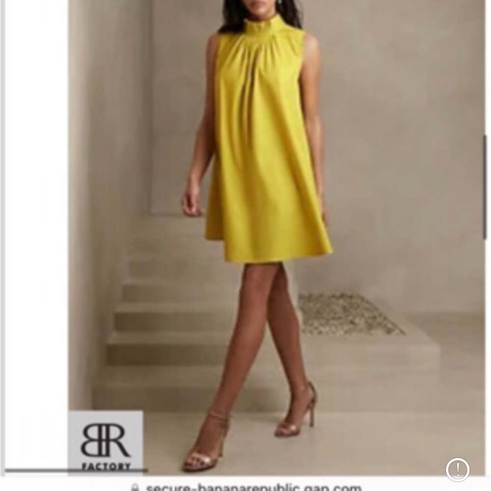 MINI SHIFT DRESS/ citron green